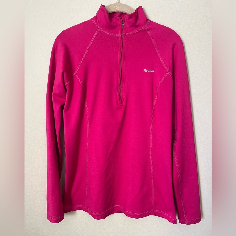 Reebok PlayDry activewear 1/4 zip pullover Women’s Size Large